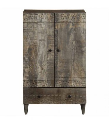vidaXL Highboard 60x33x100 cm Solid Wood Mango