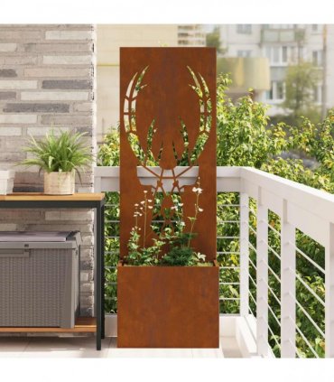 vidaXL Garden Privacy Screen Rusty 50 x 150 cm Weathering Steel