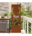vidaXL Garden Privacy Screen Rusty 50 x 150 cm Weathering Steel