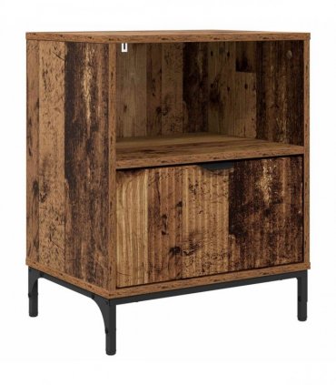 vidaXL Bedside Cabinet Old wood 49 x 36 x 61 cm Engineered wood