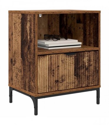 vidaXL Bedside Cabinet Old wood 49 x 36 x 61 cm Engineered wood