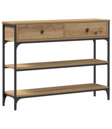 vidaXL Console Table Artisan Oak 100 x 25 x 75 cm Engineered Wood