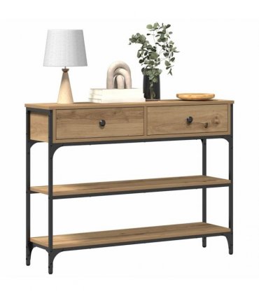 vidaXL Console Table Artisan Oak 100 x 25 x 75 cm Engineered Wood