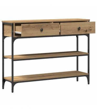 vidaXL Console Table Artisan Oak 100 x 25 x 75 cm Engineered Wood