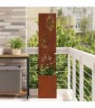 vidaXL Garden Privacy Screen Rusty 32 x 32 x 150 cm Weathering steel