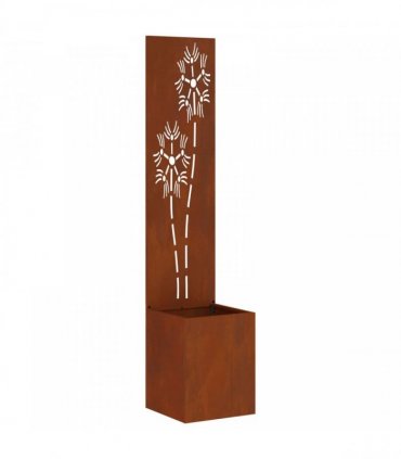 vidaXL Garden Privacy Screen Rusty 32 x 32 x 150 cm Weathering steel