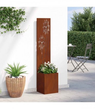 vidaXL Garden Privacy Screen Rusty 32 x 32 x 150 cm Weathering steel