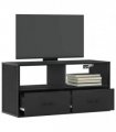 vidaXL TV Cabinet Black 80x31x39.5 cm Engineered Wood and Metal