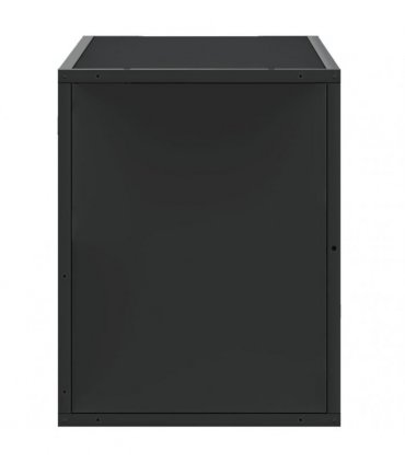 vidaXL TV Cabinet Black 80x31x39.5 cm Engineered Wood and Metal