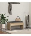 vidaXL Hall Bench with Cushion Sonoma Oak 83 x 38 x 40 cm