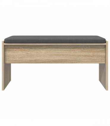 vidaXL Hall Bench with Cushion Sonoma Oak 83 x 38 x 40 cm