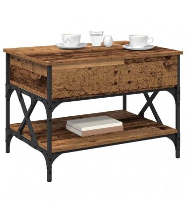 vidaXL Coffee Table Old Wood 70 x 50 x 50 cm Engineered Wood