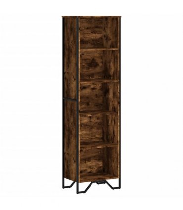 vidaXL Bookcase Smoked Oak 50x31x169 cm Engineered Wood