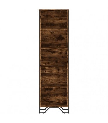 vidaXL Bookcase Smoked Oak 50x31x169 cm Engineered Wood
