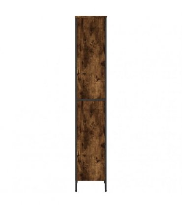 vidaXL Bookcase Smoked Oak 50x31x169 cm Engineered Wood