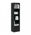 vidaXL Bookcase Black Oak 31x24x127 cm Engineered Wood