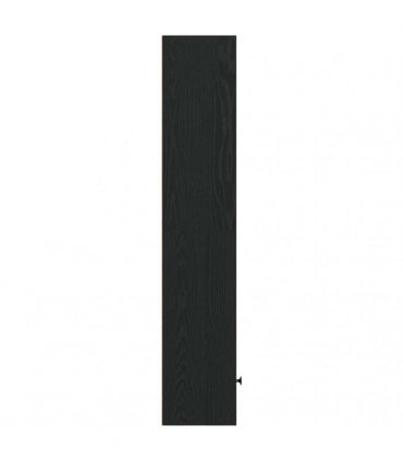 vidaXL Bookcase Black Oak 31x24x127 cm Engineered Wood