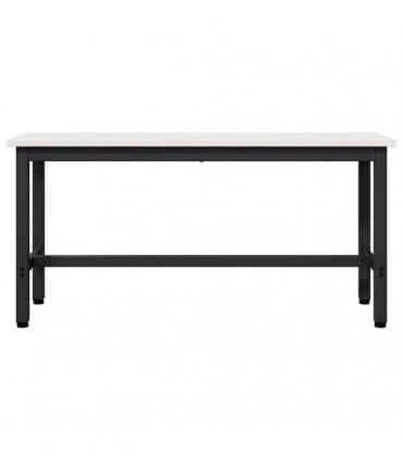 vidaXL Dining Bench White 100 x 32.5 x 49 cm Solid pine wood