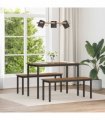 vidaXL Bench Old Wood 110 x 35 x 45 cm Engineered Wood