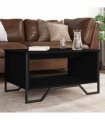 vidaXL Coffee Table Black 75x51x40 cm Engineered Wood