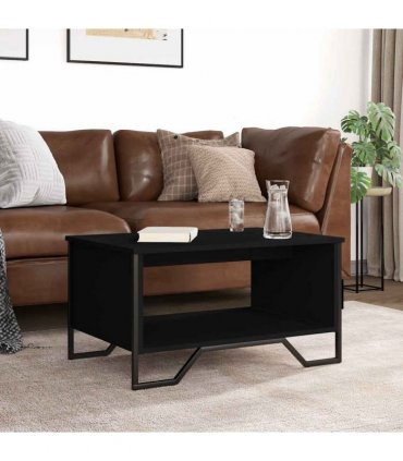 vidaXL Coffee Table Black 75x51x40 cm Engineered Wood