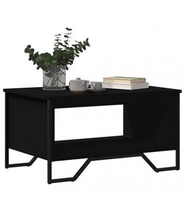 vidaXL Coffee Table Black 75x51x40 cm Engineered Wood