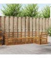 vidaXL Sectional Sofa Set 5 pcs Natural Solid Acacia Wood