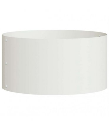 vidaXL Planter Ring 5 pcs White 40 x 40 x 20 cm Cold-rolled Steel
