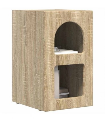 vidaXL Bedside Table ELST 2 pcs Sonoma Oak 29.5 x 33.5 x 50 cm