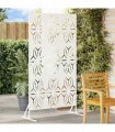 vidaXL Privacy Screen 100 x 50 x 180 cm Steel White
