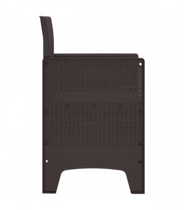 vidaXL Garden Chair 2 pcs Brown 53 x 49 x 85 cm Polypropylene