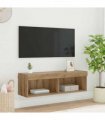 vidaXL TV Wall Cabinet Artisan Oak 100 x 30 x 30 cm Engineered Wood