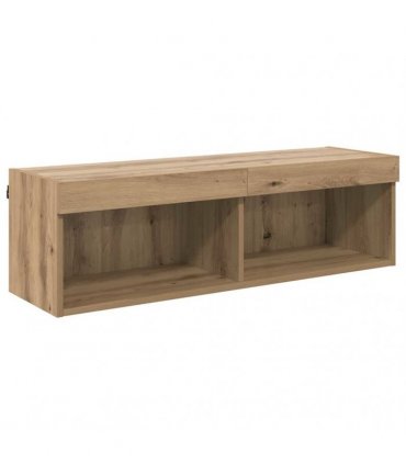 vidaXL TV Wall Cabinet Artisan Oak 100 x 30 x 30 cm Engineered Wood