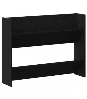 vidaXL Shoe Cabinet Black Oak 82 x 18 x 60 cm Engineered Wood