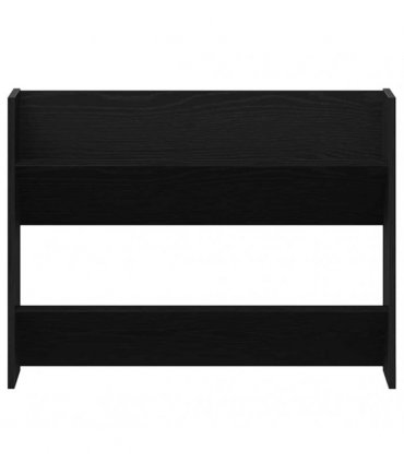 vidaXL Shoe Cabinet Black Oak 82 x 18 x 60 cm Engineered Wood