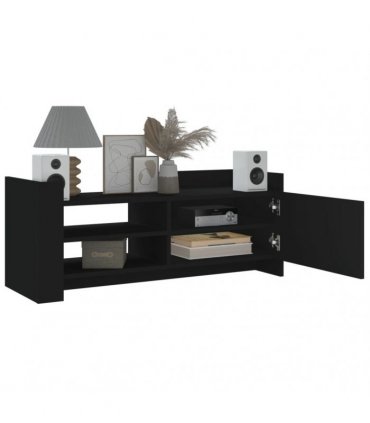 vidaXL TV Cabinet Black 100x35x40 cm Engineered Wood