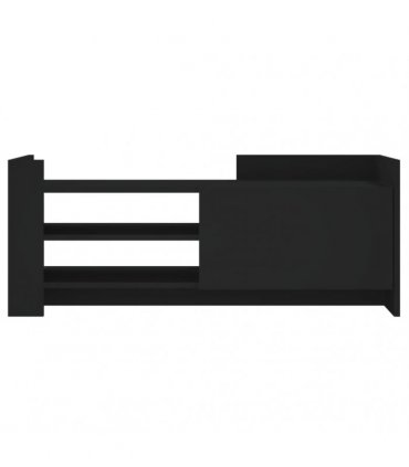 vidaXL TV Cabinet Black 100x35x40 cm Engineered Wood