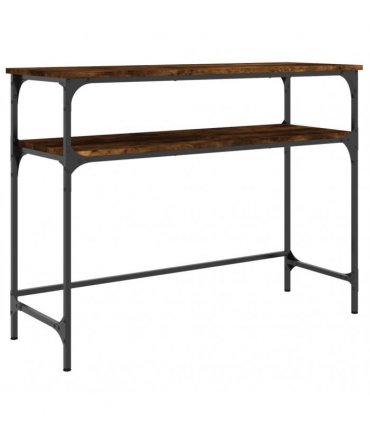 vidaXL Console Table Smoked Oak 100x35.5x75 cm Engineered Wood