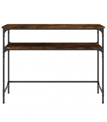 vidaXL Console Table Smoked Oak 100x35.5x75 cm Engineered Wood
