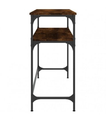 vidaXL Console Table Smoked Oak 100x35.5x75 cm Engineered Wood
