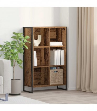 vidaXL Book Cabinet Old Wood 99.5 x 30 x 108.5 cm Engineered Wood