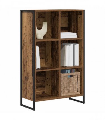vidaXL Book Cabinet Old Wood 99.5 x 30 x 108.5 cm Engineered Wood