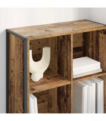 vidaXL Book Cabinet Old Wood 99.5 x 30 x 108.5 cm Engineered Wood