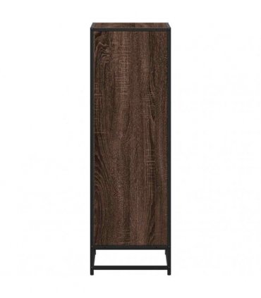 vidaXL Book Cabinet Brown Oak 40x35x107.5 cm Engineered Wood