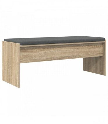 vidaXL Hall Bench with Cushion Sonoma Oak 103 x 38 x 40 cm
