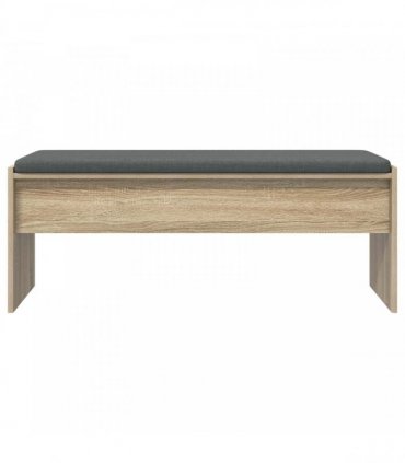 vidaXL Hall Bench with Cushion Sonoma Oak 103 x 38 x 40 cm