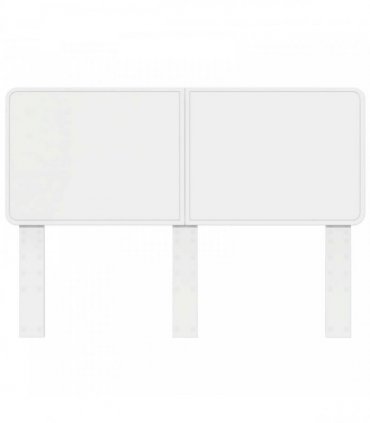 vidaXL Headboard White Engineered wood