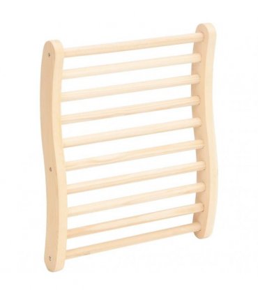 vidaXL S-Shape Sauna Backrest Solid Wood Pine