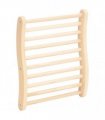 vidaXL S-Shape Sauna Backrest Solid Wood Pine