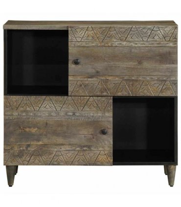 vidaXL Sideboard 80x33x75 cm Solid Wood Mango